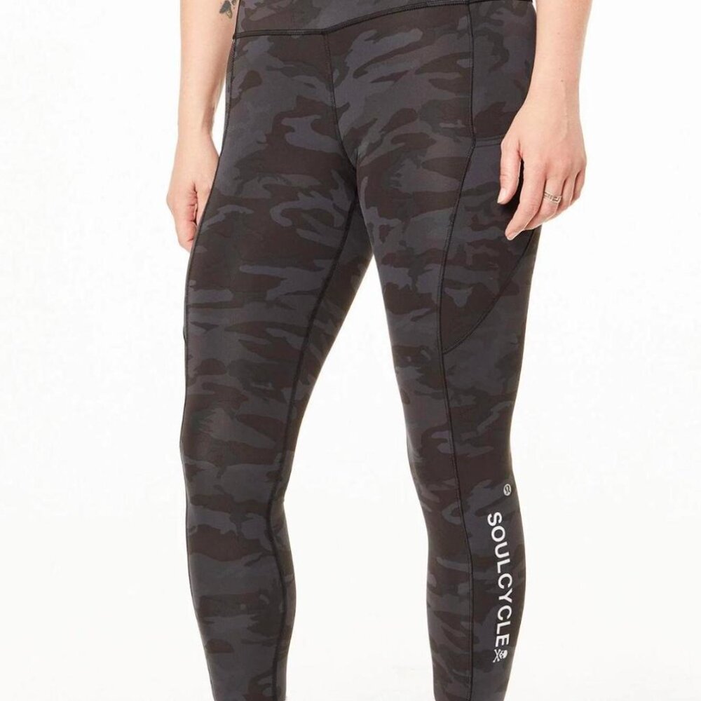 NWT Lululemon Fast and Free Leggings 25 size 4 incognito camo multi grey
